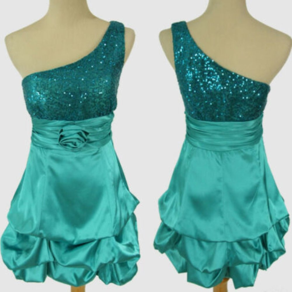 NEW Teal Speechless $120 Sequins Evening Cocktail
